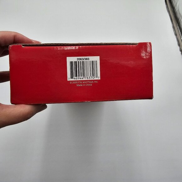 Fitz And Floyd Snack Therapy Snowman Serving Tray Hand Painted Christmas Decor - Picture 5 of 5